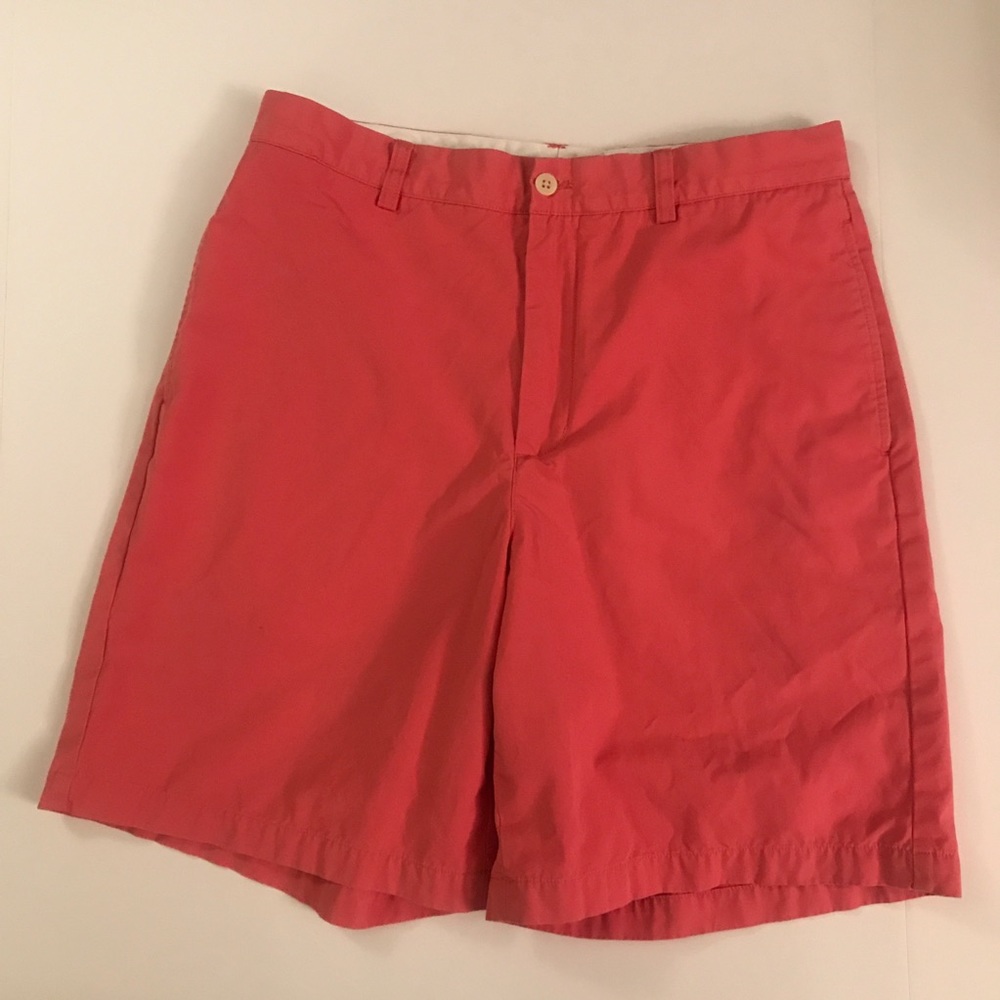 Vineyard Vines Shorts Mens Sz 33 Pink Cotton Flat